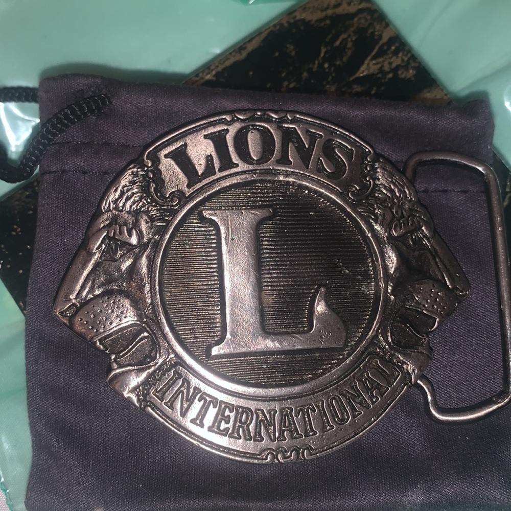 2012 LIONS INTERNATIONAL BELT BUCKLE